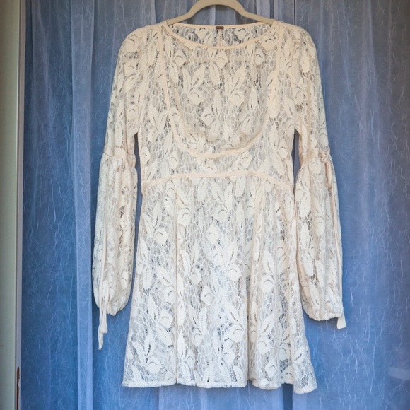 Free People Ruby Lace Mini Dress - Size S - Picture 2 of 7